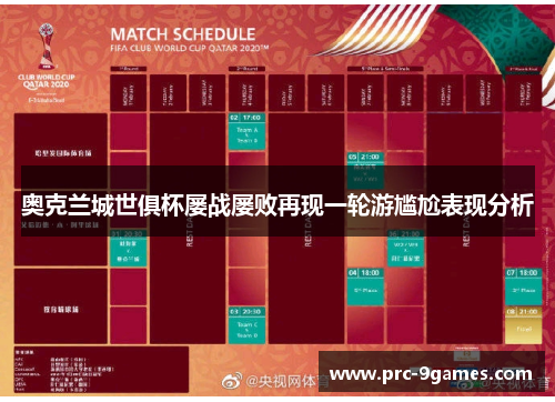 奥克兰城世俱杯屡战屡败再现一轮游尴尬表现分析 奥克兰城世俱杯屡战屡败再现一轮游尴尬表现分析